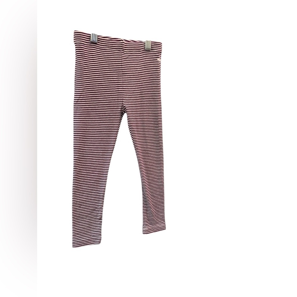 Tea Collection Red and White Striped Leggings